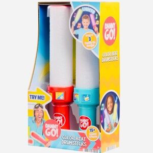 Danny Go! Color Beat Drumsticks Drum Music Light Up Musical Toy Glow Sticks NEW
